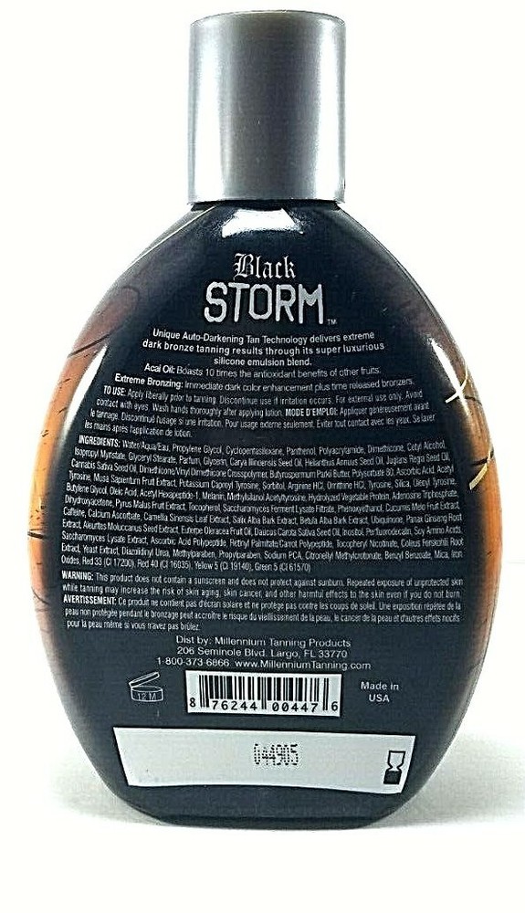 Millenium Tanning Black Storm Premium Tanning Lotion13.5-Ounce