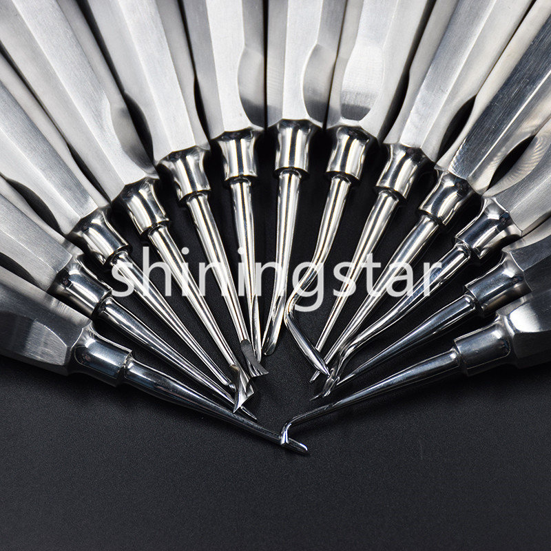 13 Pcs/set Dental Extraction Elevators Luxating Luxation Apical Root Autoclavabl