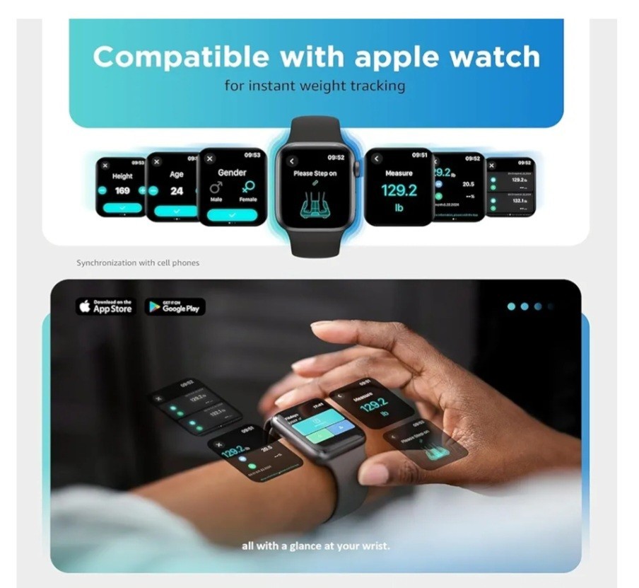 Posture Body Composition Scale Bluetooth App Digital Display BMI Analysis