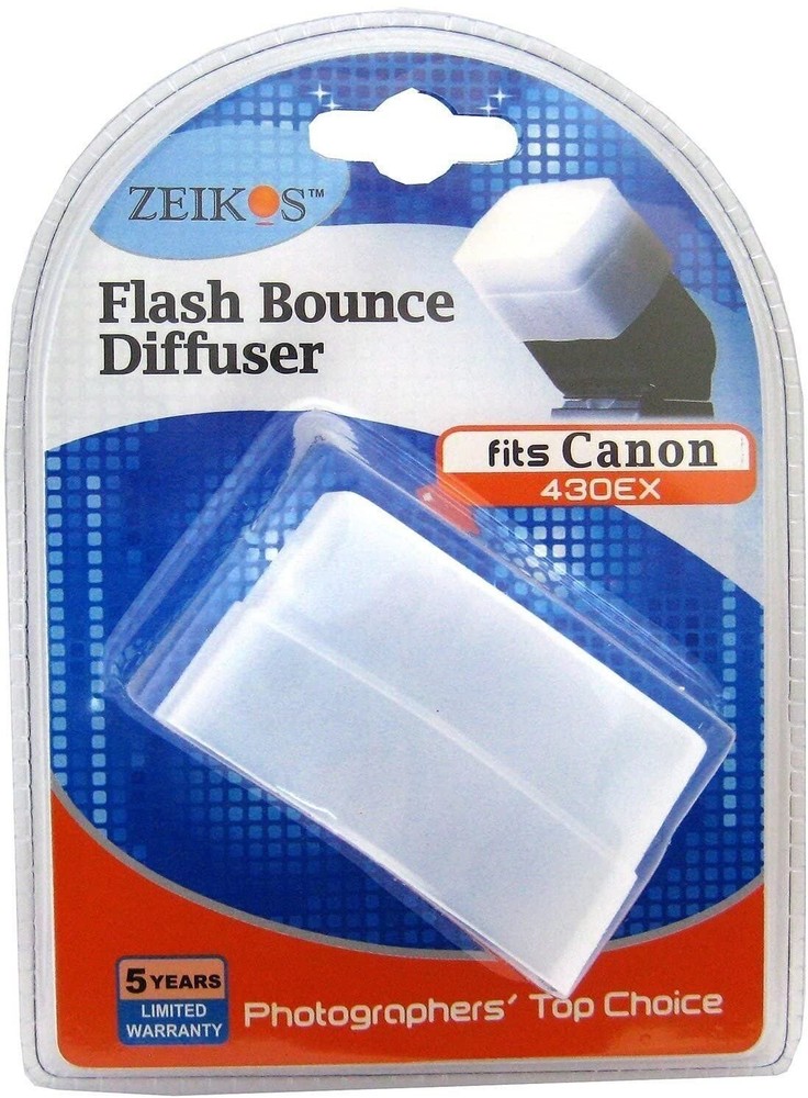 Zeikos ZE-HD430 Hard Flash Diffusor for Canon 430EX Flash (White)
