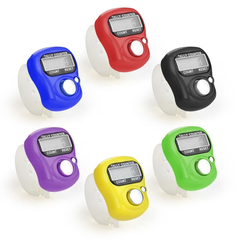 Electronic Finger Counter4-Pack Case Resettable 5 Digit LCD Electronic Digital