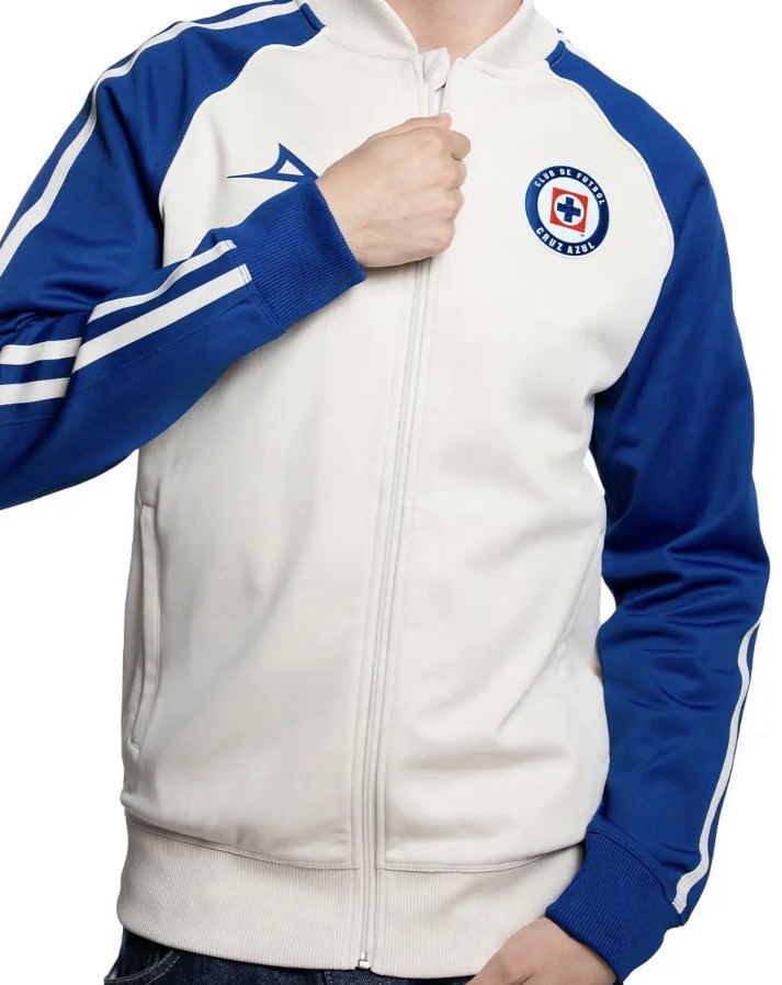 NEW CRUZ AZUL 2026 URBAN JACKET BEIGE PIRMA LIGA MX MEN MEXICO