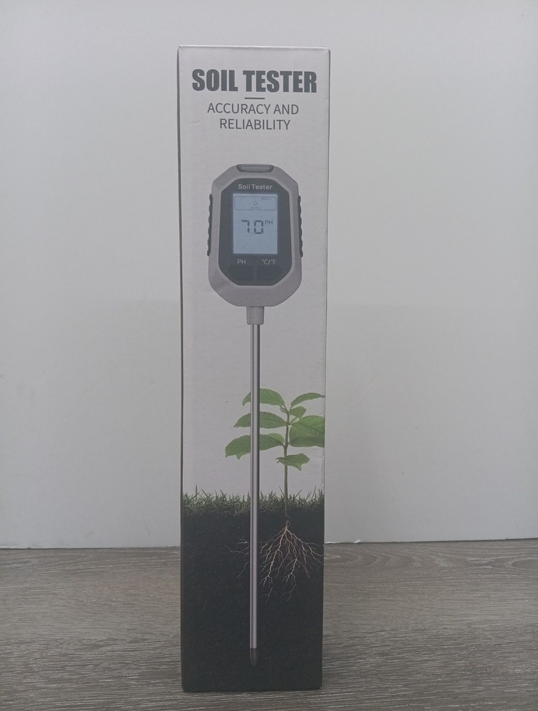 Advanced Soil Tester: Moisture, pH, Temperature & Light - Backlight Display.  F1