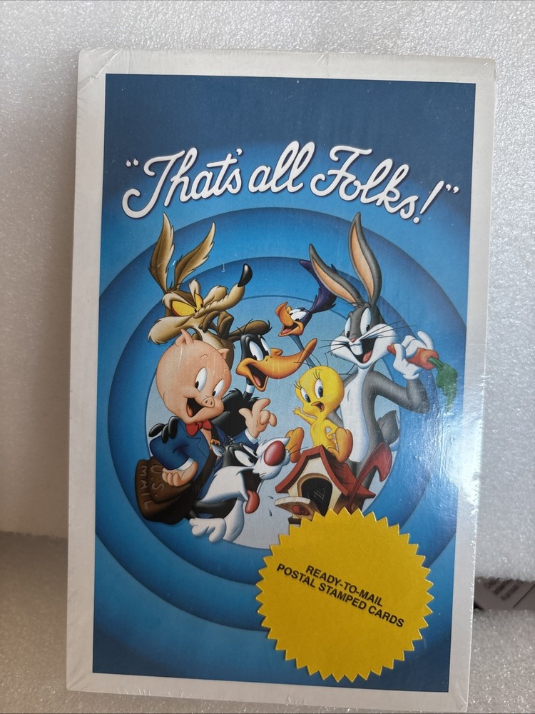 That's all Folks Postal Cards Set SEALED