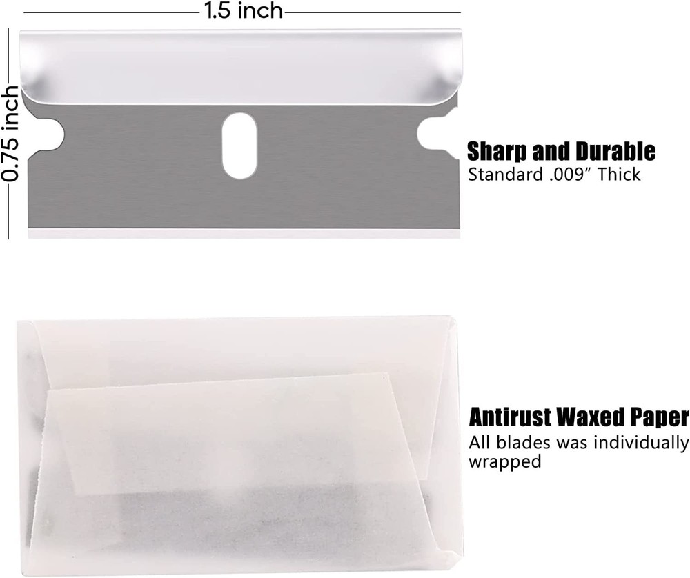 1400PCS Razor Blades for Labels & Decals Removal