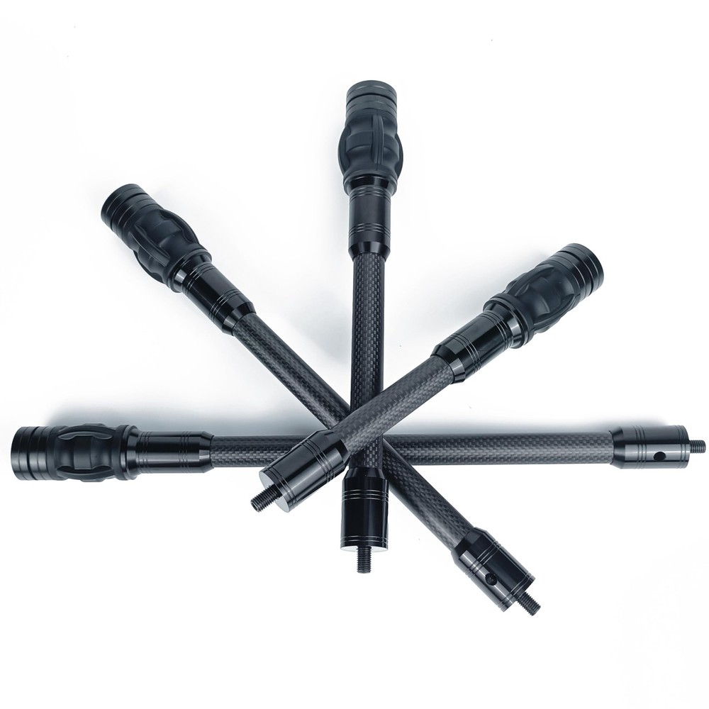 Carbon Archery Bow Stabilizer Single Side Adjustable V-Bar Mount Quick Disconnec