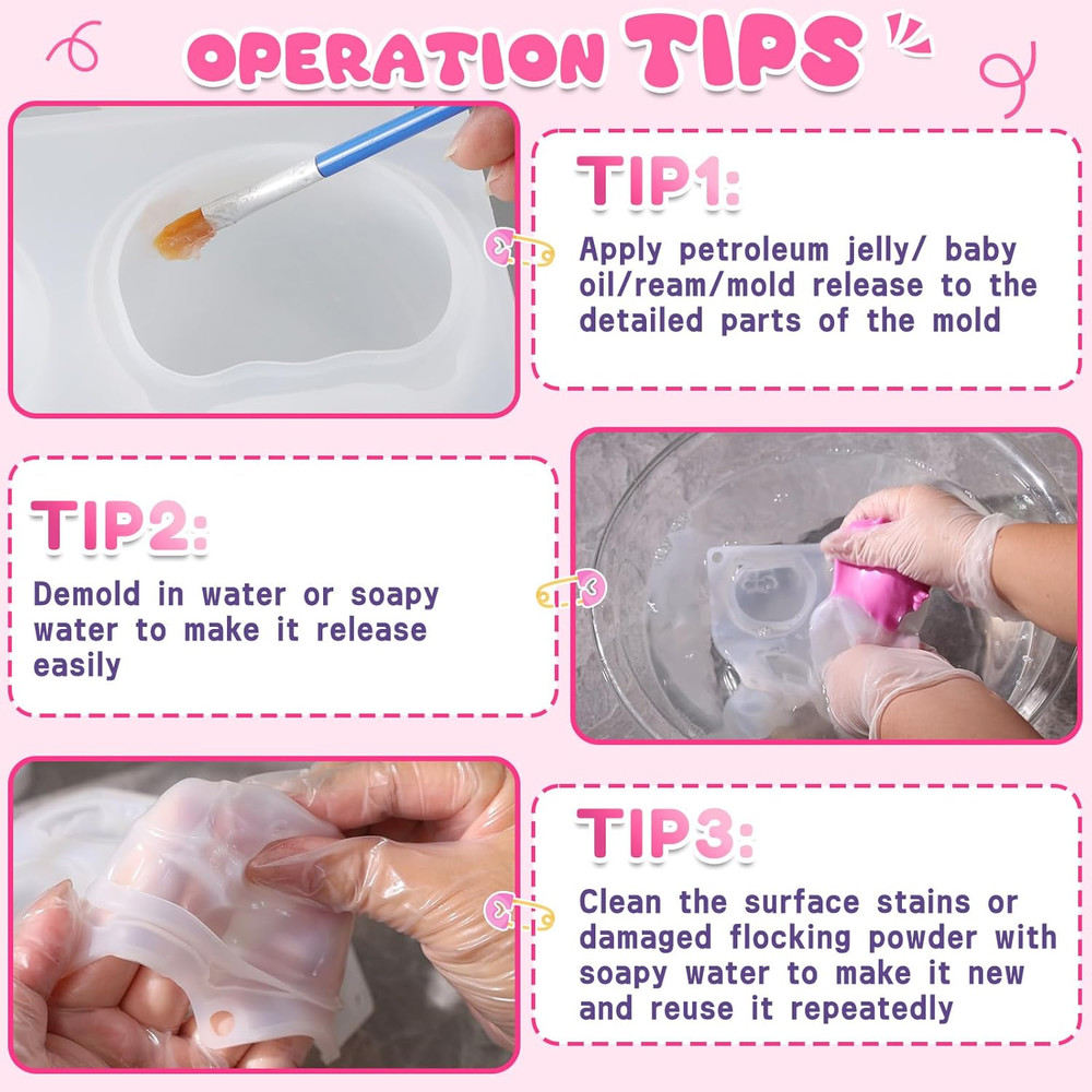 Flex Rubber for Taba Squishy Kit, All-In-One Beginner Kit for Squishy Maker, wit