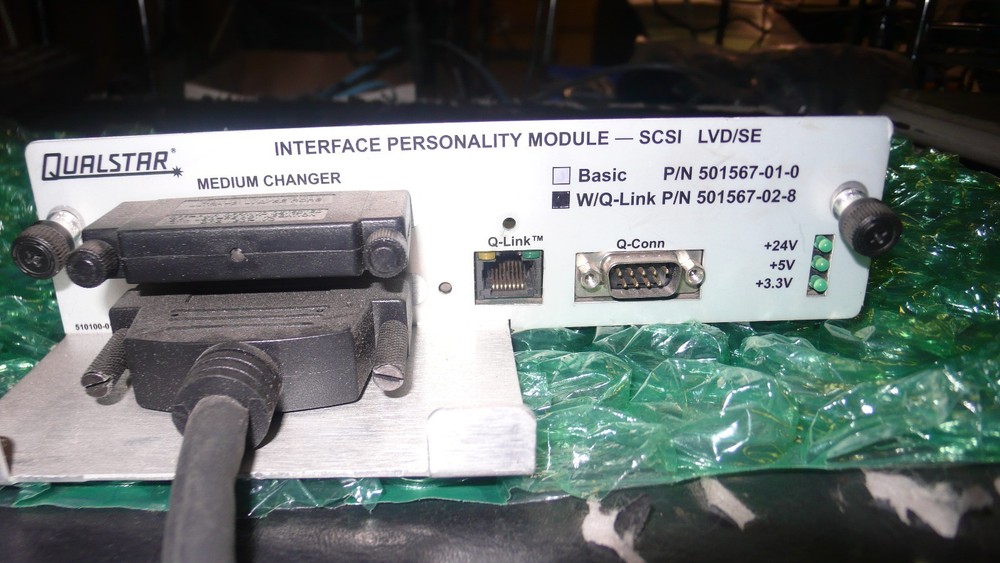 Qualstar 501567-02-8 SCSI Interface Module + Q-Link From RLS 8204 RORKE DATA