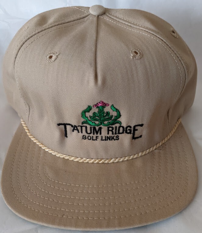 TATUM RIDGE GOLF LINKS BEIGE BASEBALL CAP NEW