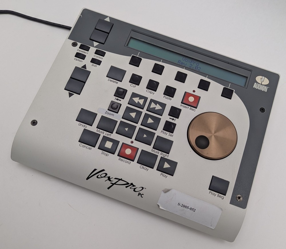 Audion Vox Pro PC Rev 2.02 Digital Audio Editing Control - Works - No Software