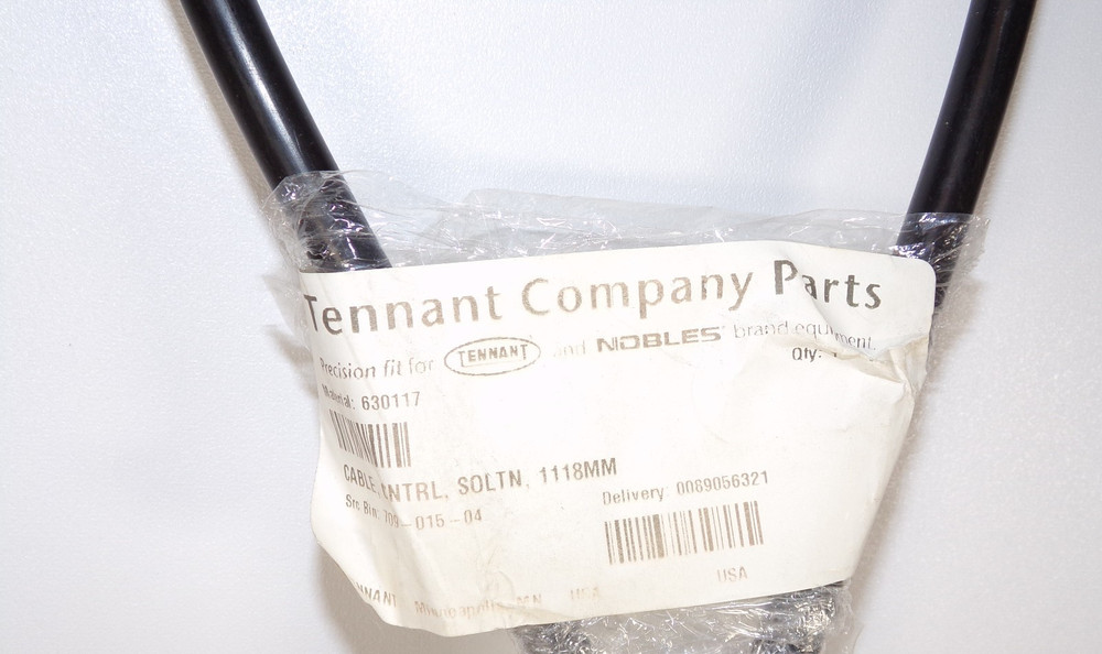 Tennant 630117 Water Flow Control Cable, 1118mm, Solution Control Cable, Nobles