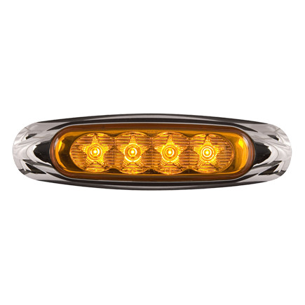 Optronics MCL19AB 4 Led Yellow Marker/Clearance Light