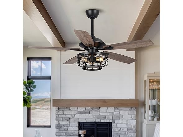 PARROT UNCLE 52 INCH CEILING FAN - RUSTIC