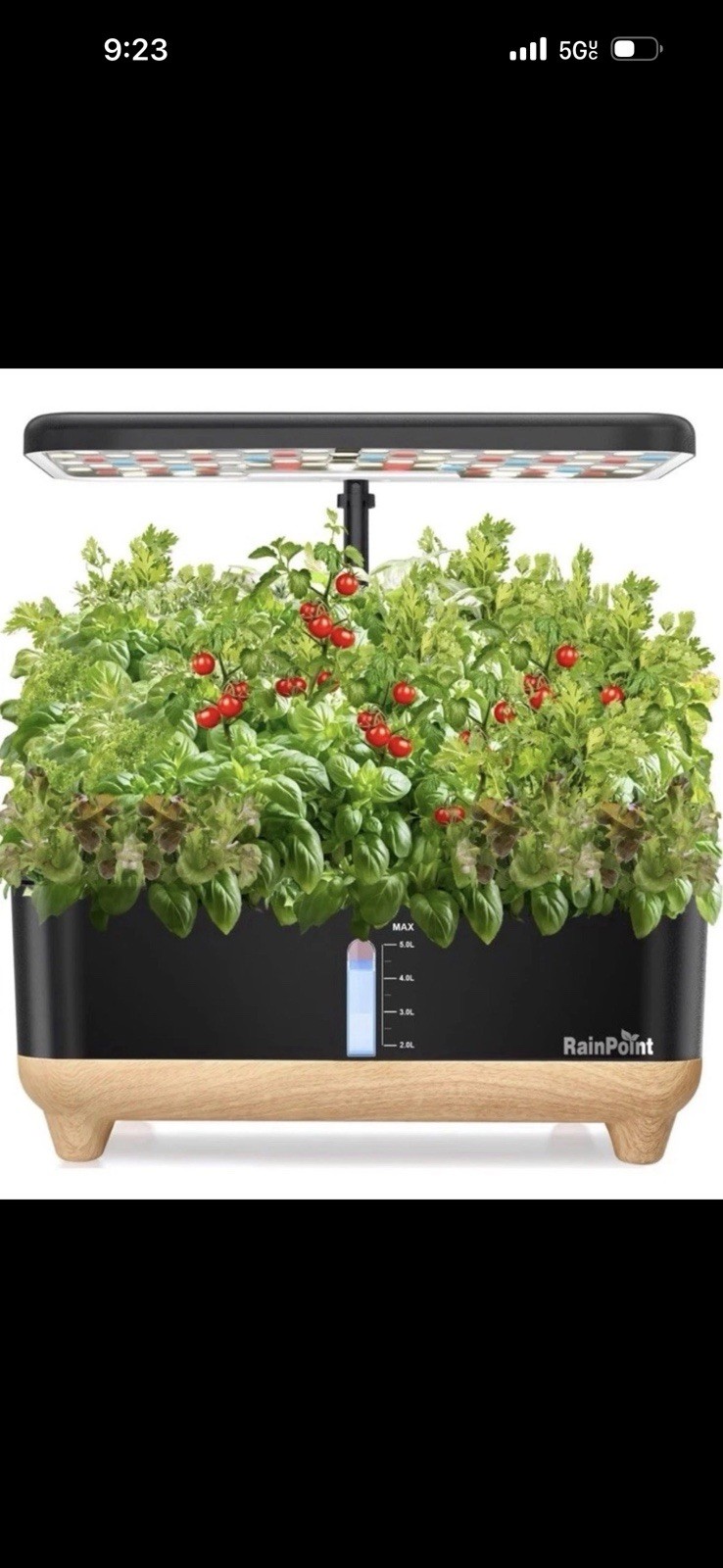 RAINPOINT Indoor Hydroponics Growing System13 Pods Hydroponic Garden Open Box