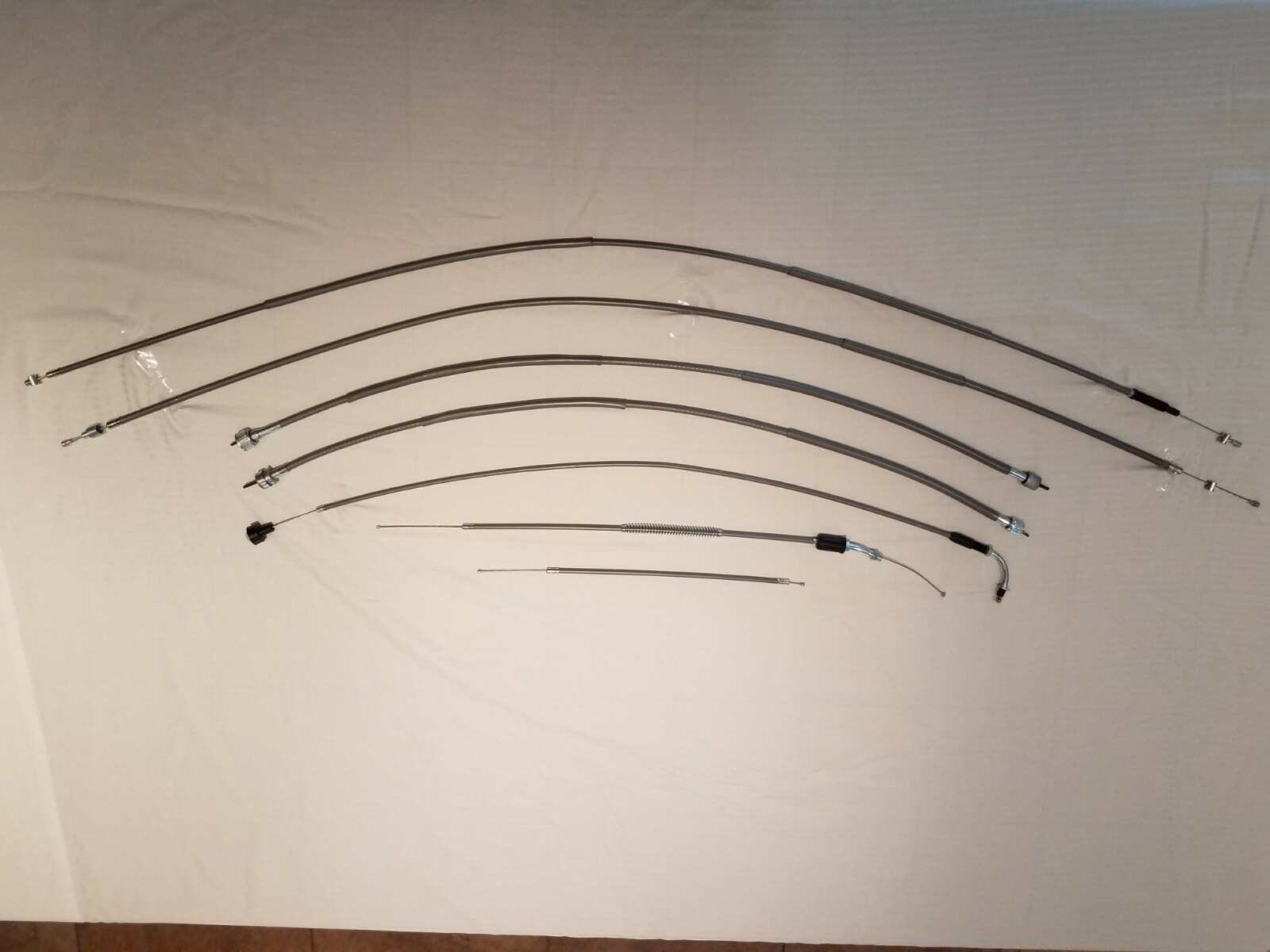 1970 YAMAHA DT1 THROTTLE CLUTCH BRAKE SPEEDO TACH OIL PUMP CABLE SET