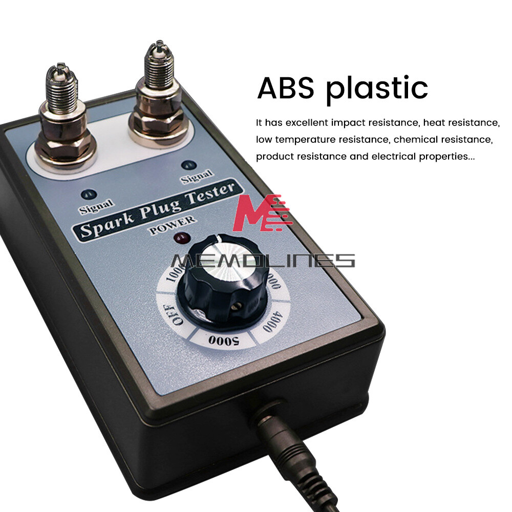 Dual Hole 12V Car Spark Plug Tester Ignition Plug Analyzer Diagnostic Detector