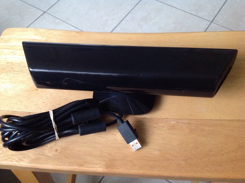 Genuine Microsoft Xbox 360 Kinect Connect Black Sensor Bar Model #1414