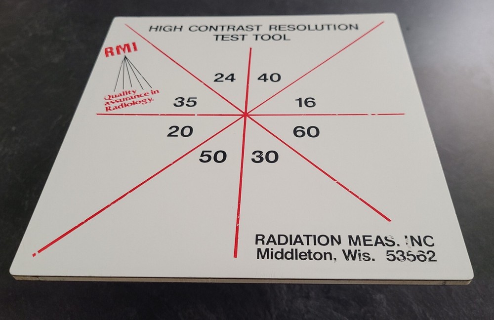 RMI High Contrast Resolution Test Tool - 141