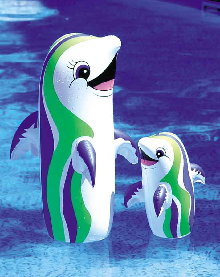 Dancing Dolphin Inflatable Pool Bop Bag