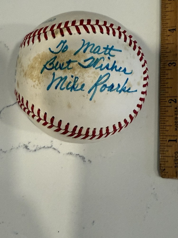 MIKE ROARKE SIGNED AUTOGRAPHED OML BASEBALL