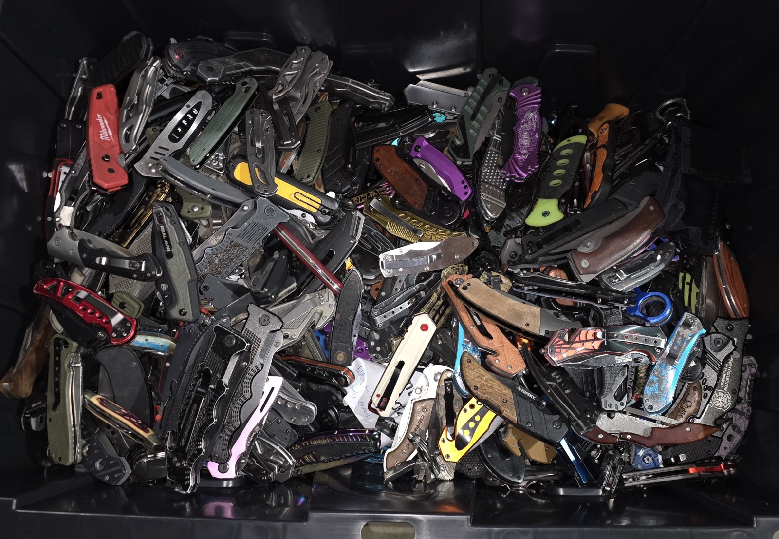 2 Pound Grab Bag Lots of TSA Confiscated Tactical EDC Camping Hunting Knives