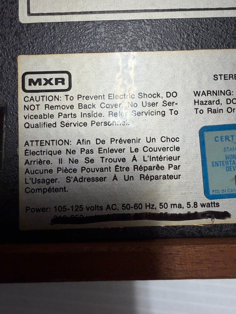 Vintage MXR Graphic Stereo Equalizer model no.114 UNTESTED