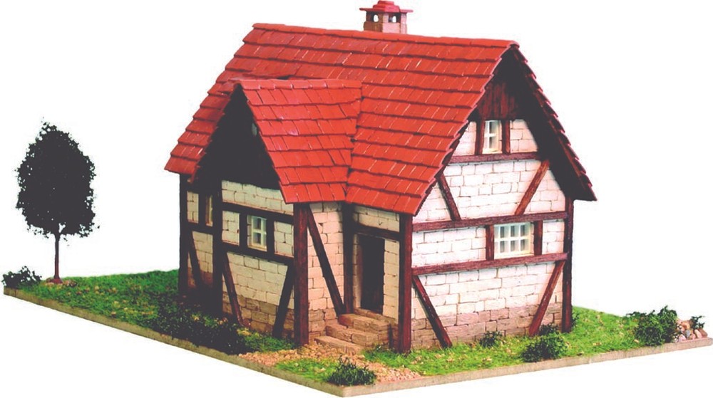 CUIT Ceramic Building Construction Kit, Alpine House (1:50)