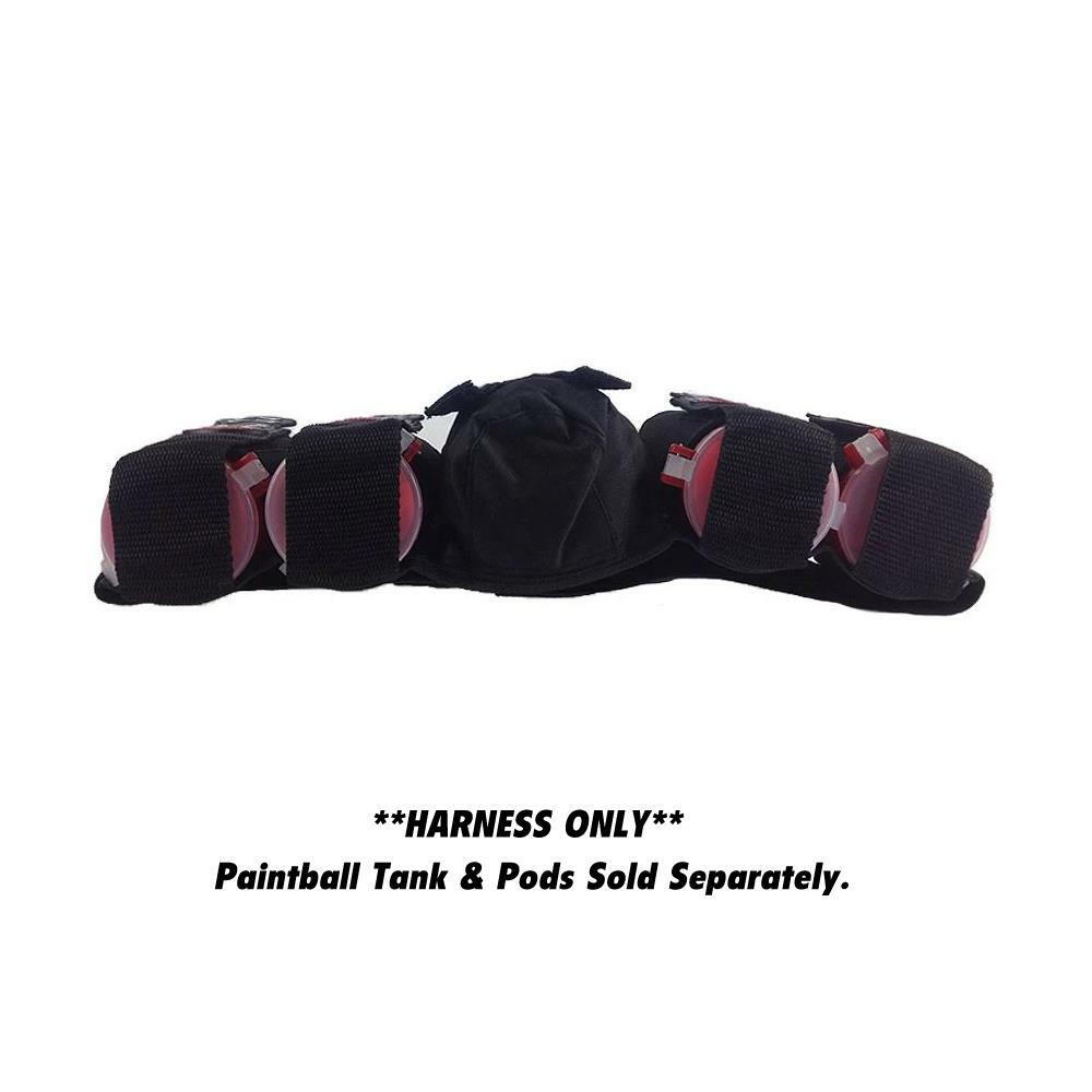 Maddog 4+1 Vertical Paintball Harness Black