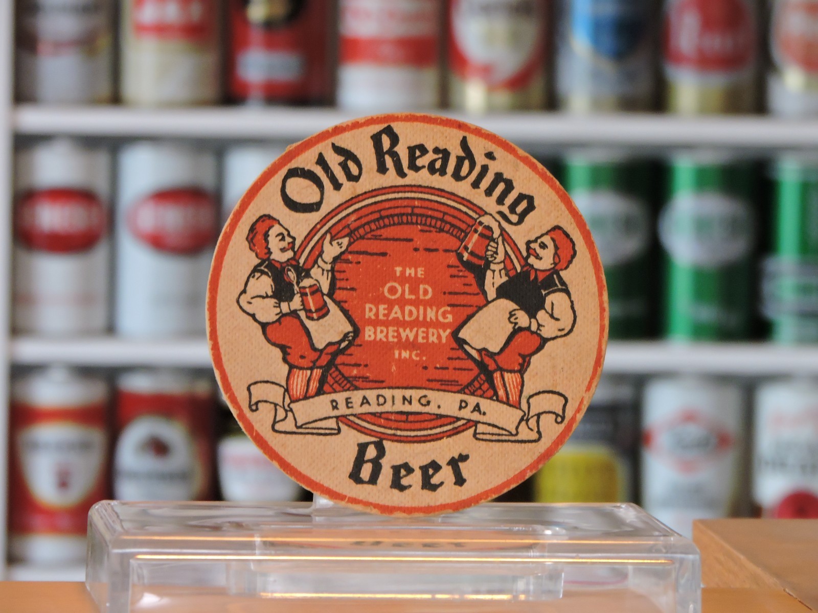 OLD READING BEER,  4" COASTERS. OLD READING BREWERY, READING, PA.