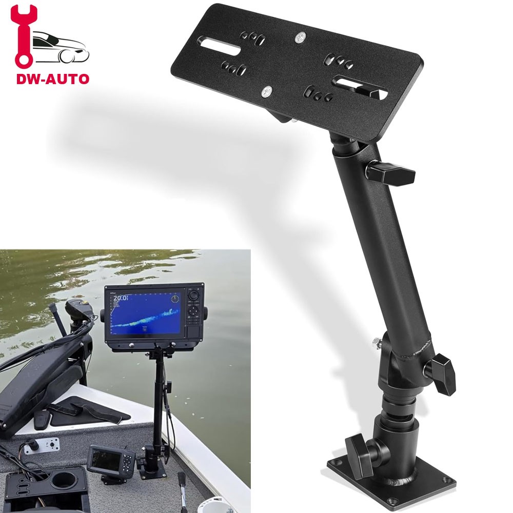 Heavy Duty Aluminum Chartplotter Mount 18"-24" Adjustable 350° Swivel MM-001-BL
