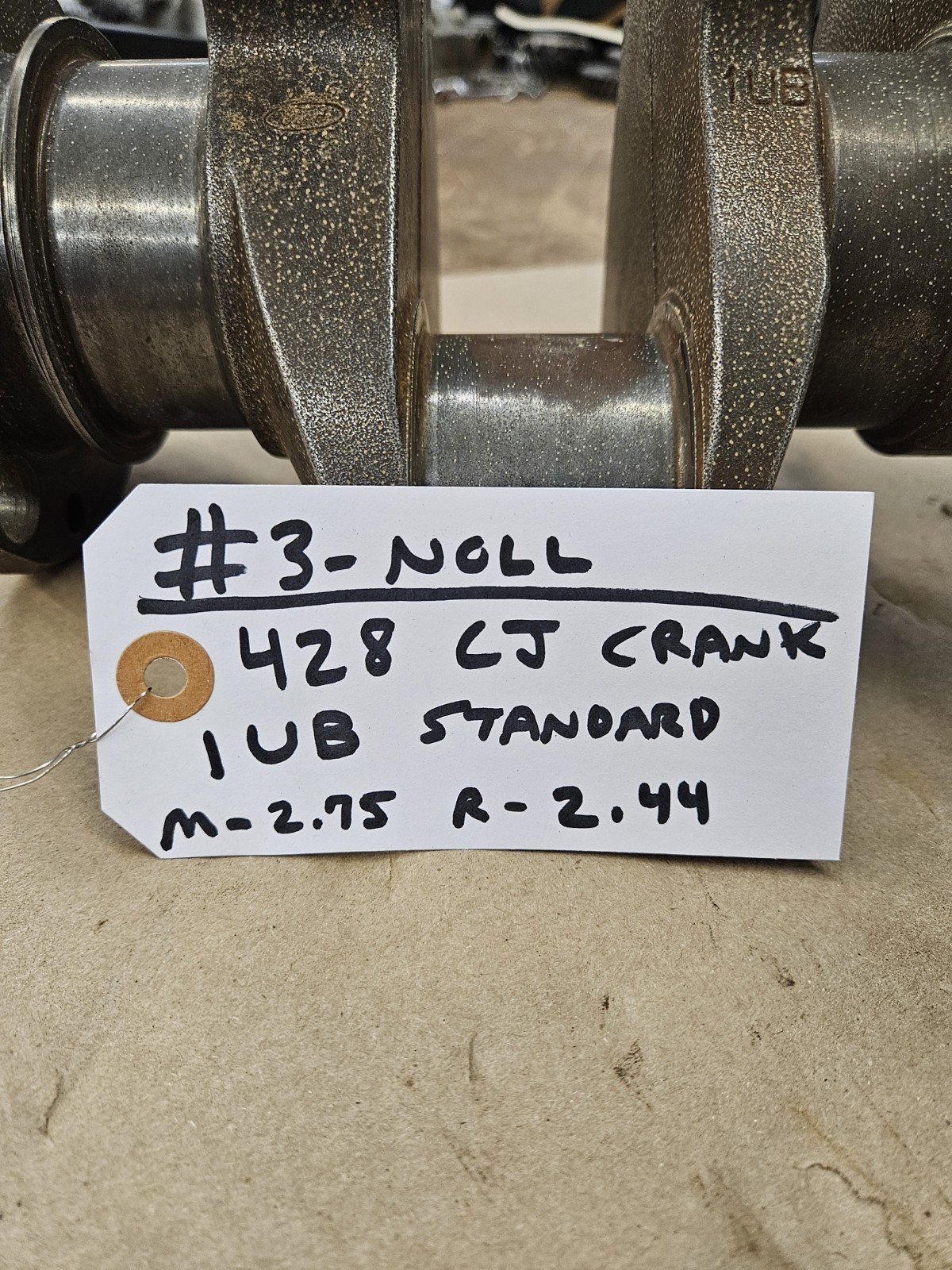 1969 1970 OEM Ford 428 CJ 1UB Cobra Jet Crankshaft 1UB Crank, STANDARD MAIN/ROD