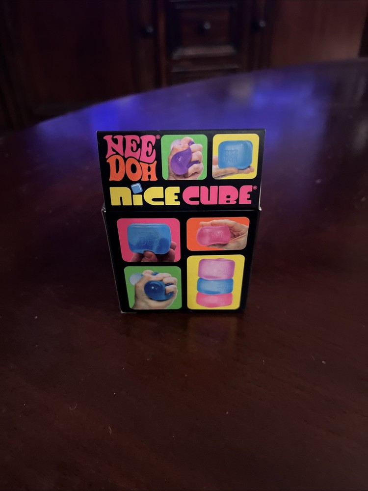 Nee Doh Nice Cube - Super Solid Squish! (Blue) -✨️ BRAND NEW & FAST SHIPPING!✨️