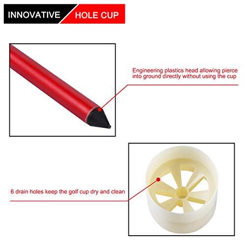 7Ft Golf Flagstick Golf Flag and Cup for Yard Driving Range Backyard