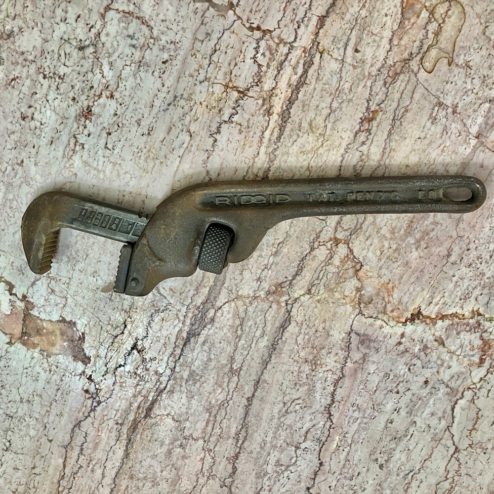 Possibly A RIDGID E8 Offset Pipe Wrench 8" - Pat. Pending - USA Made