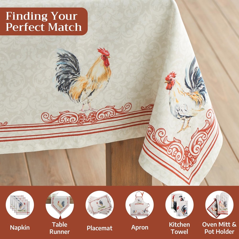 Maison d' Hermine Table Cloth 90" x 70" (Rectangular), 038 - Campagne