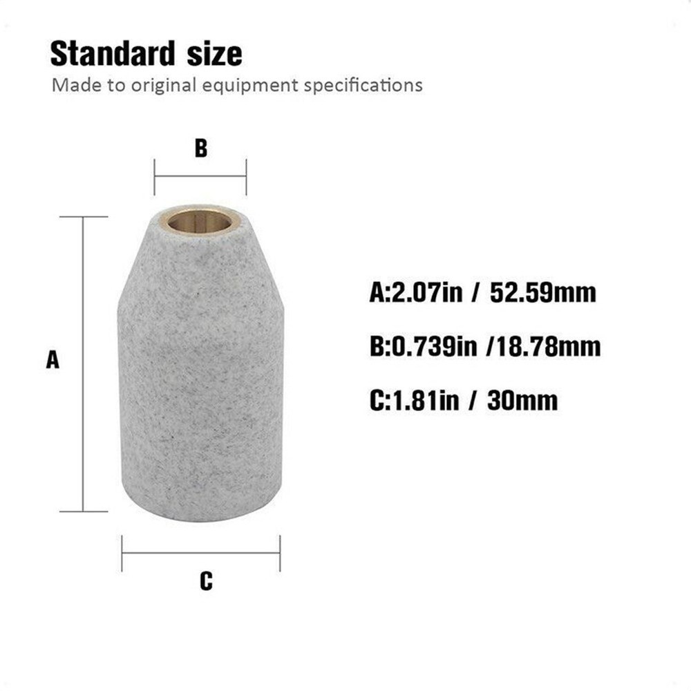 Reliable 2pcs Ceramic Shield Cup Set for Thermal Dynamics Plasma Torch
