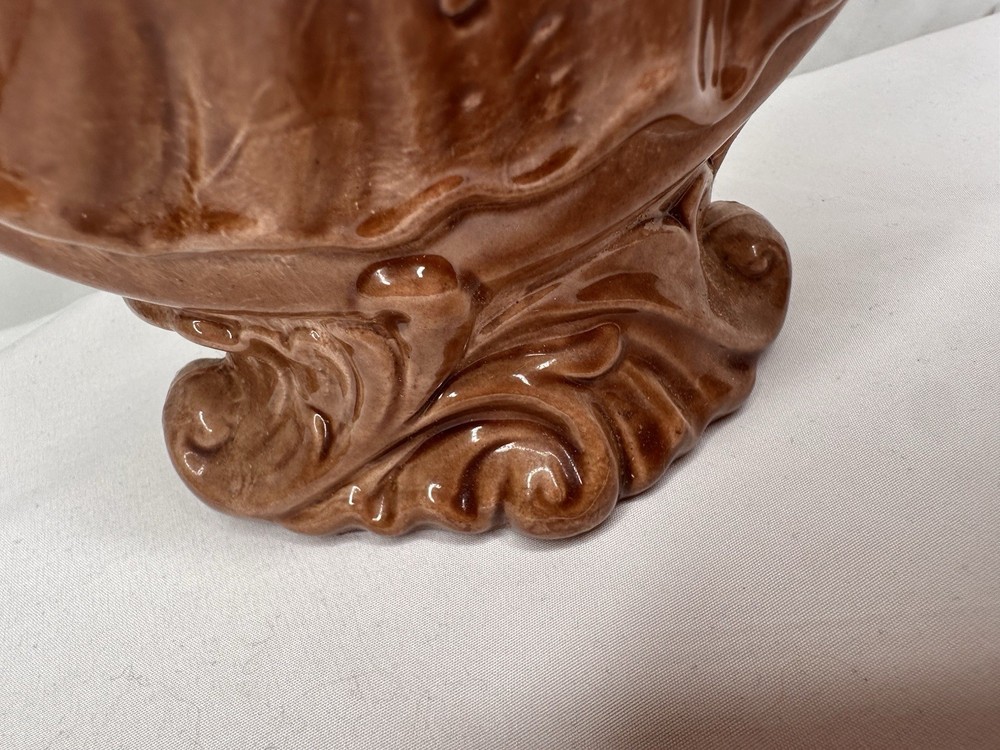 Porcelain Scroll Handles Vase Read Description