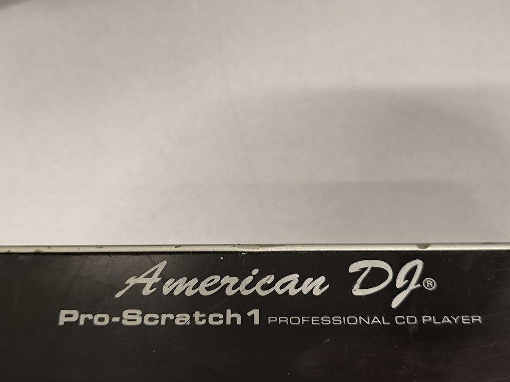 American DJ Pro-Scratch 1 CD Player - Power Tested