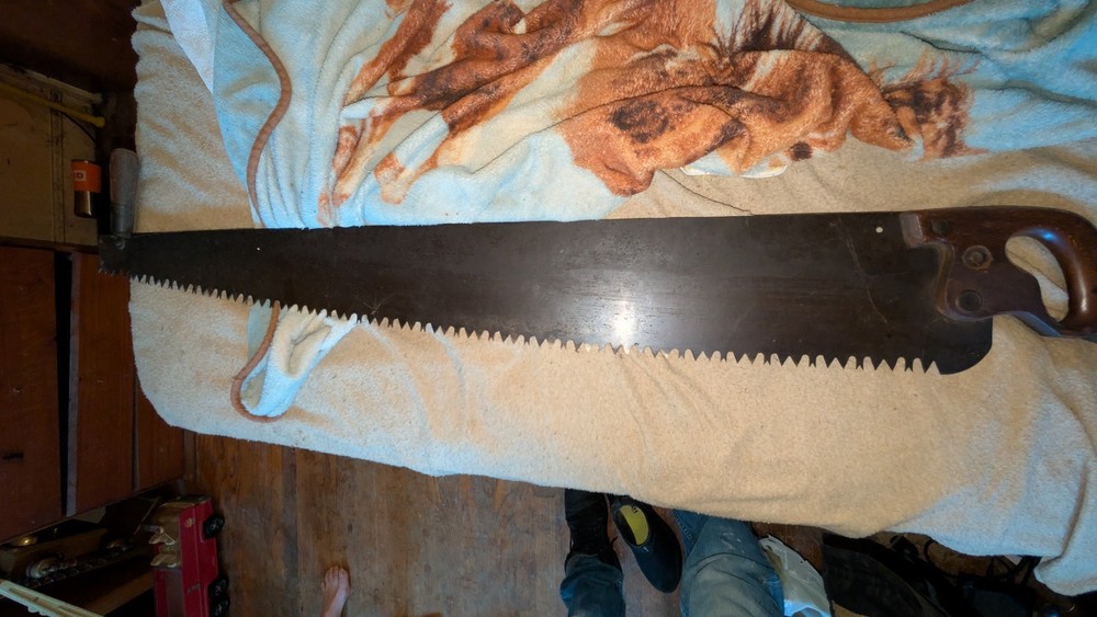 Antique two man saw