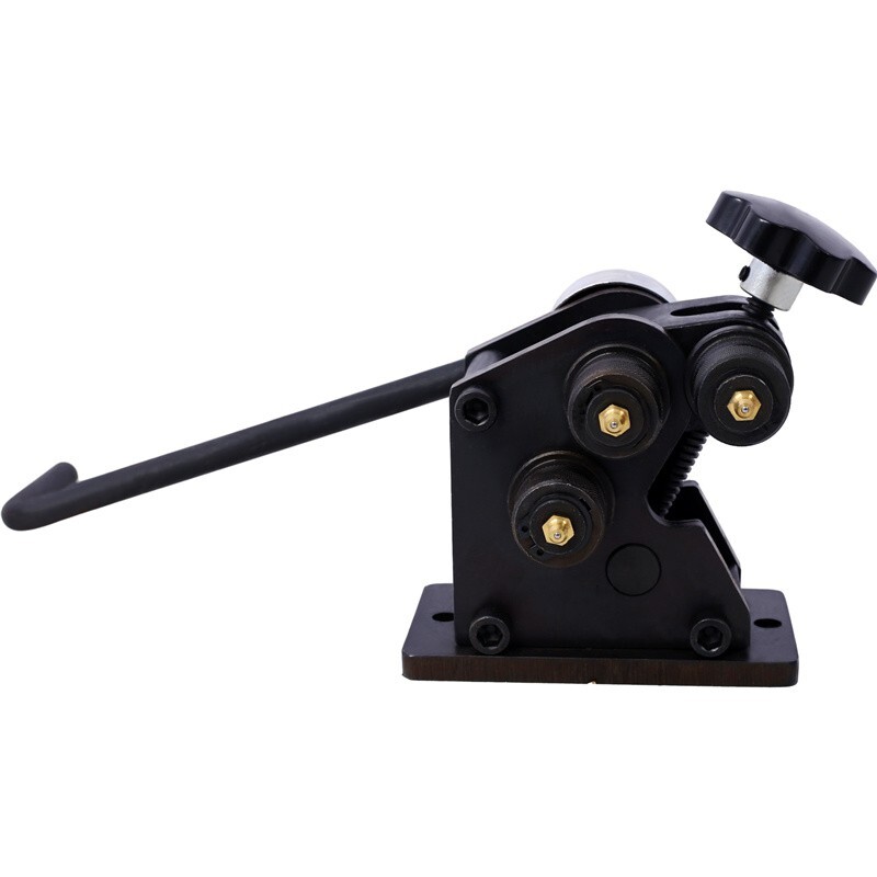 Ring Manual Roller Bender 3" Flat Round Steel Crank Ring Roller Former Machine
