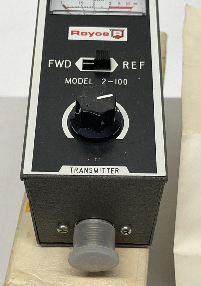 Vtg ROYCE ELECTRONICS MODEL 2-100 FIELD STRENGTH & SWR METER Standing Wave