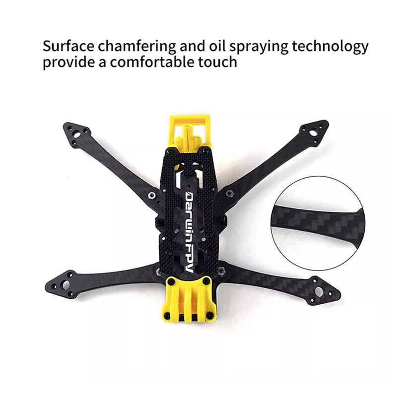 DarwinFPV FPV 4 inch Micro DC Long Range Folding Frames For DJI O3 / Analog VTX