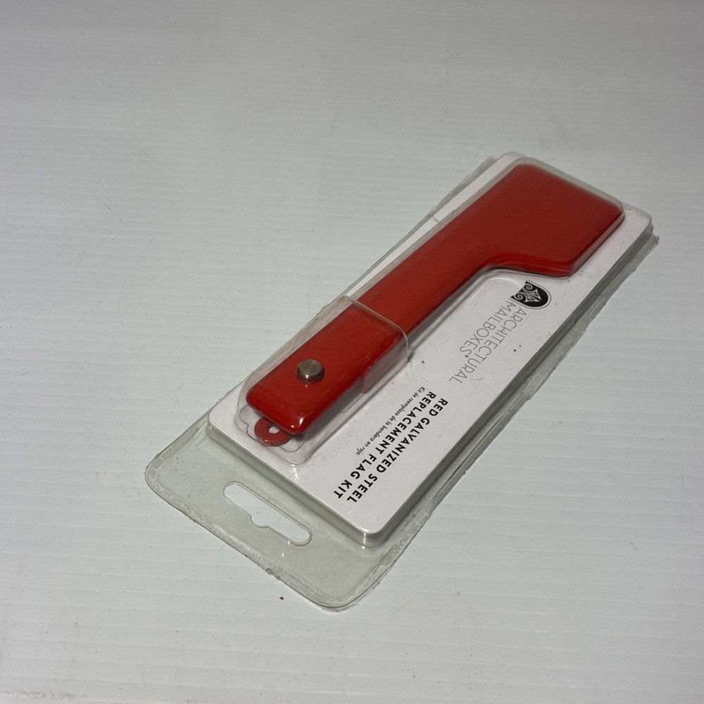 Galvanized Steel Mailbox Flag Replacement Kit, Red