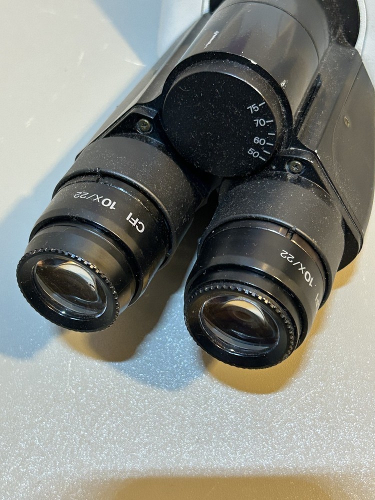 NIKON Y-TB BINOCULAR MICROSCOPE HEAD FOR ECLIPSE - CFI 10X/22 EYE PIECES