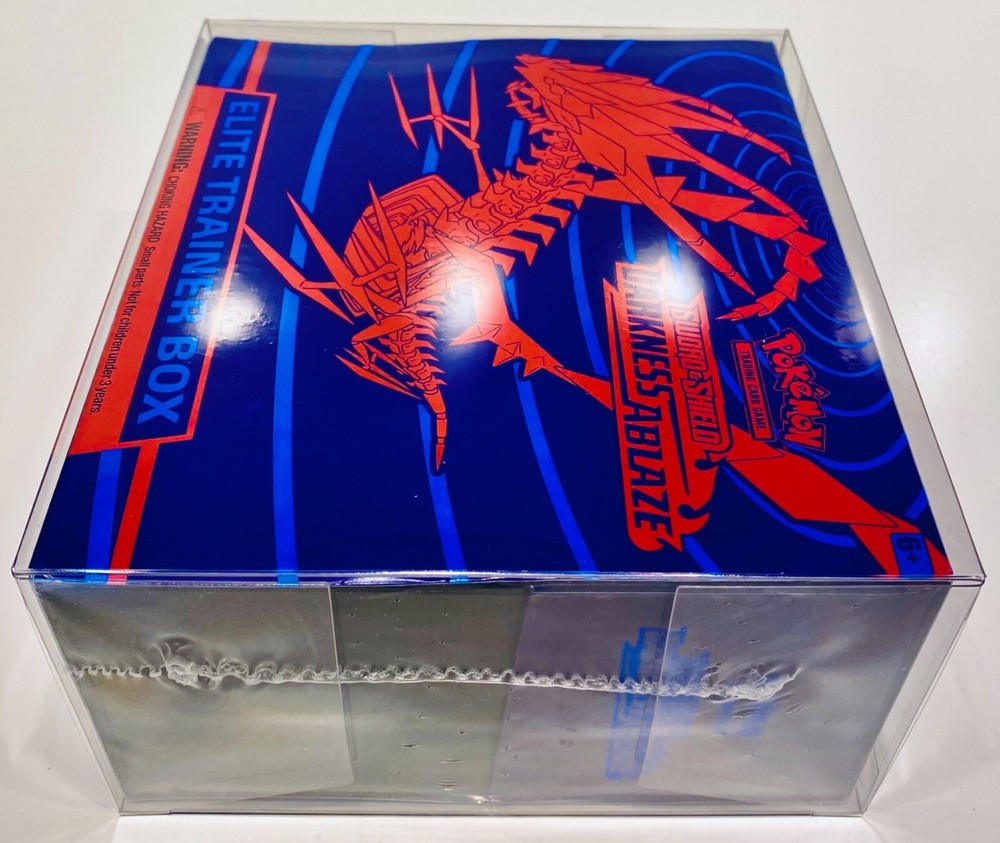 10 Box Protectors For POKEMON ELITE TRAINER Boxes ETB Clear Display Cases