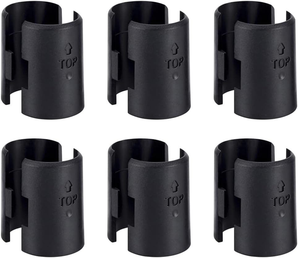 Wire Shelf Clips 12 Pack - Reliable ABS Clips for Perfectly Stabilized Shelves