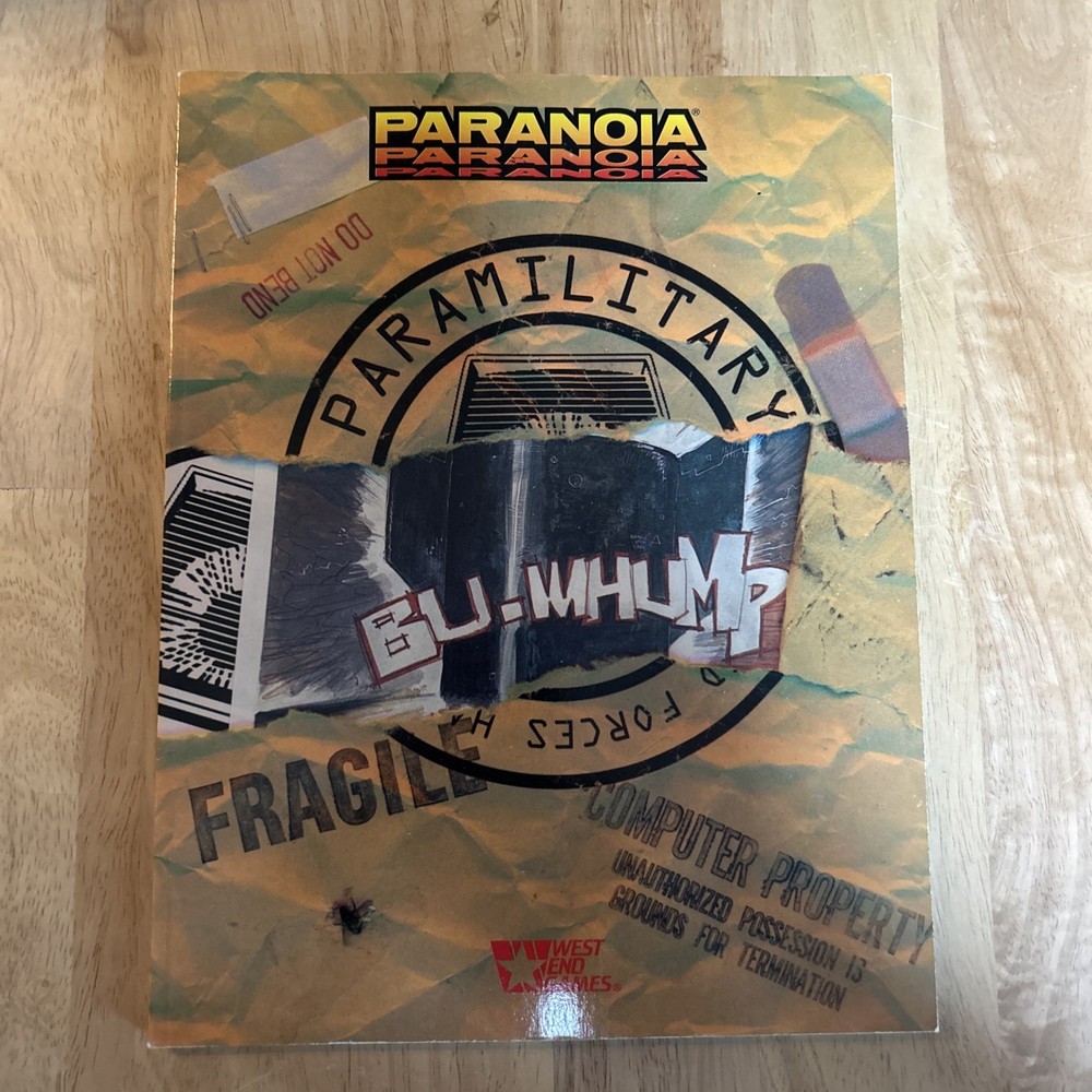 Paranoia: Paramilitary SC RPG Supplement - 1993 - West End Games