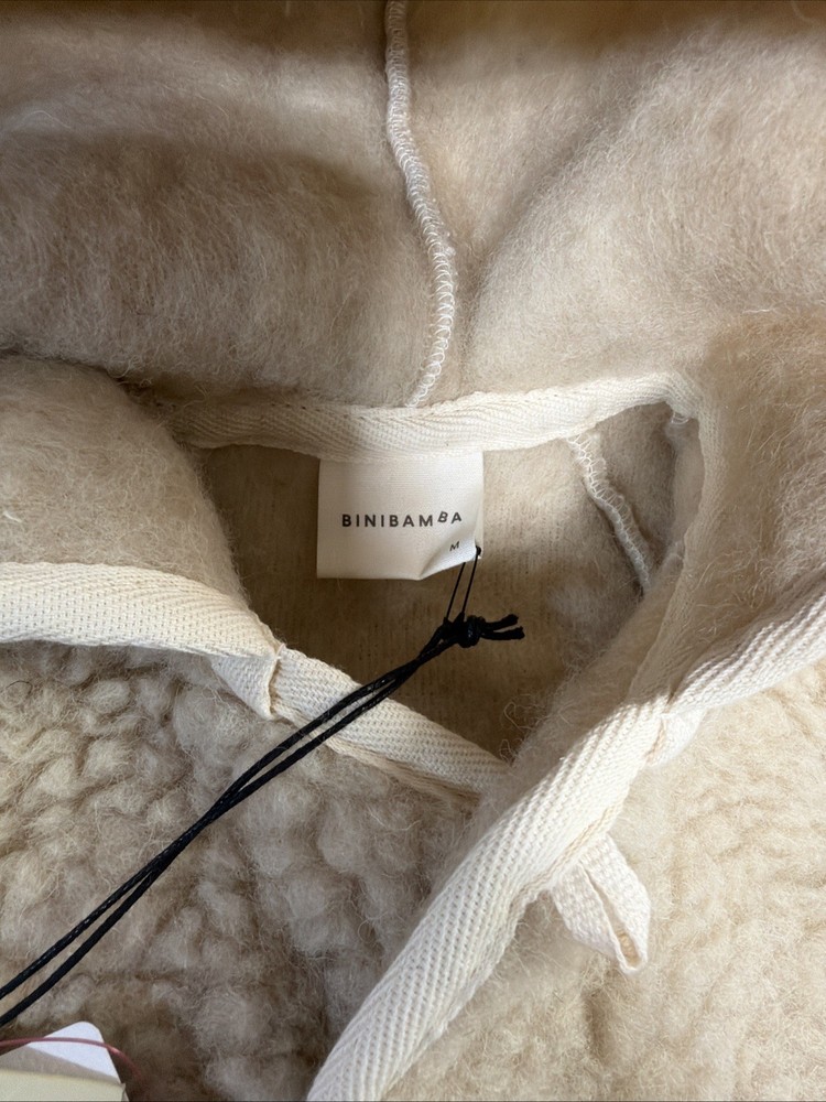 BINIBAMBA MERINO SNUGGLE JACKET SIZE MEDIUM