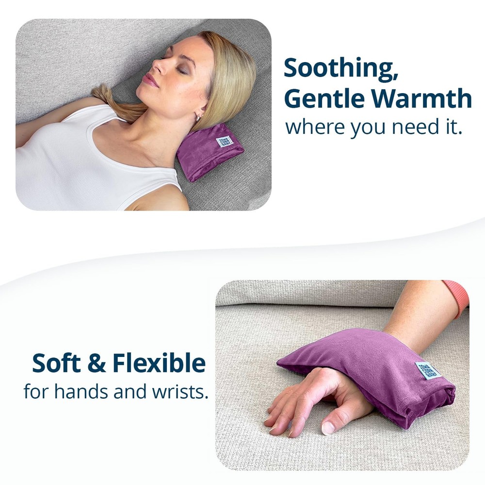 Mini - Microwavable Heating Pad & Reusable Cold Pack - Weighted Heating Pad f...