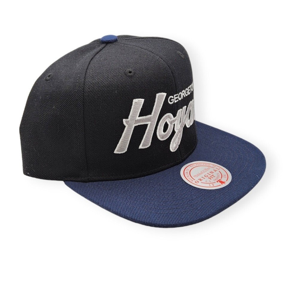 Mitchell & Ness Georgetown Hoyas Team Script 2.0 Adjustable Snapback Hat Cap